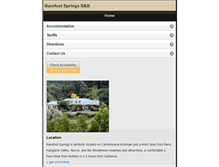 Tablet Screenshot of barefootsprings.com.au